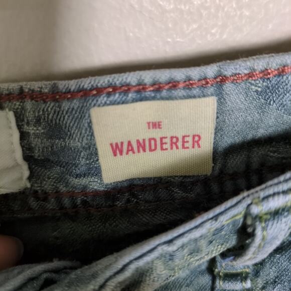 BY ANTHROPOLOGIE The Wanderer Sage Green Leaf Print Jacquard Pants Women's 29 - Picture 5 of 6